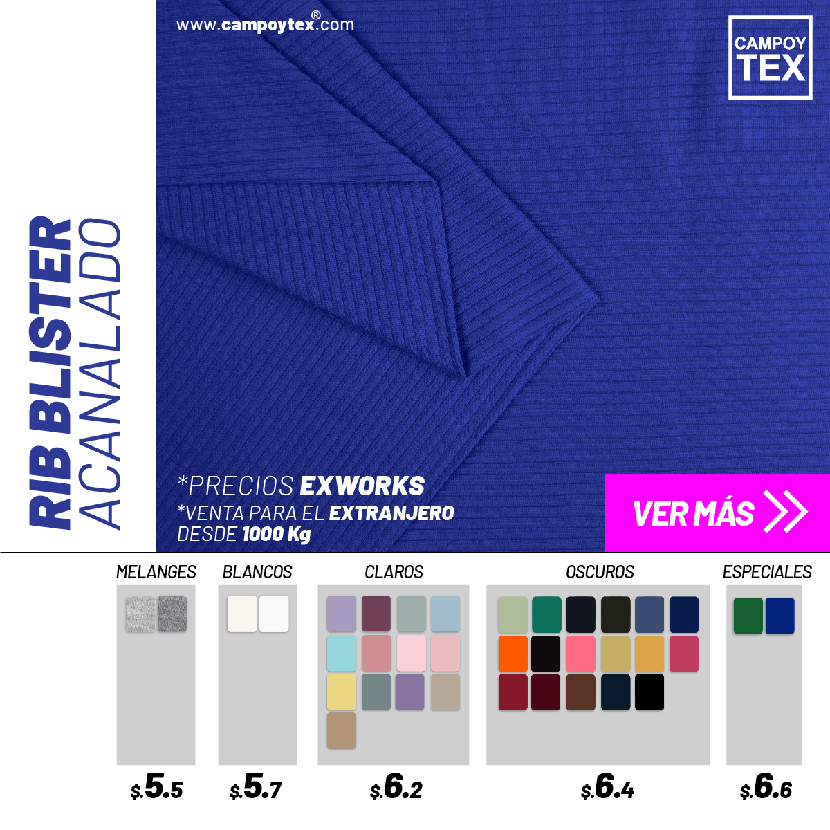 Rib Blister Acanalado