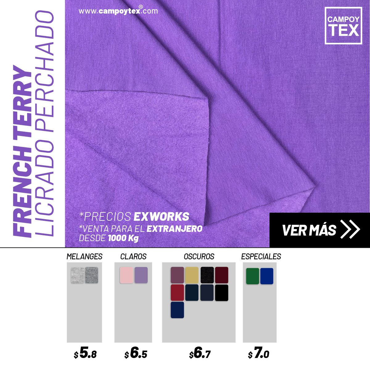 French Terry Licrado Perchado